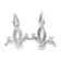 1336 Cristallerie de Vannes Le Châtel (1765-2018) - Pair of candlesticks - Crystal