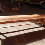 Old rustic oak bench