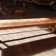 Ancien banc en chene rustique