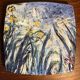 Assiette en faïence de Luneville les iris claude Monet