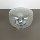 Cone Ice Glass Bubble Wall Light Made by Hillebrand Leuchten, Germany