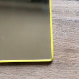 Mirror barber yellow plastic frame