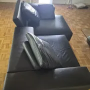 B&B Italia - Andy '13 - Paolo Piva - Sofa design in black natural leather
