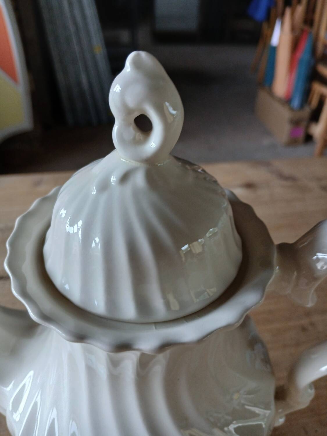 Old coffee pot stamped myott