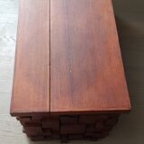 Solid oak bar chest paul evans style