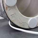 1970s Ceramic Table Lamp from Axella with Fabric Lampshade, Denmark