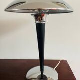 Unique Dakapo Lamp. Chrome art deco table lamp Ikea 1980s. Bauhaus style mushroom lamp