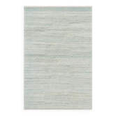 Tapis de zone fait main minimaliste en ivoire. Tapis en laine et bambou noué à la main.