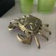 vintage brass crab decor ashtray