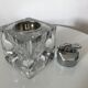 70s glass cube table lighter