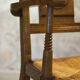 Set of six chairs and two brutalist armchairs mid-century 1950'