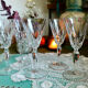 5 verres à vin rouge en cristal Saint Louis