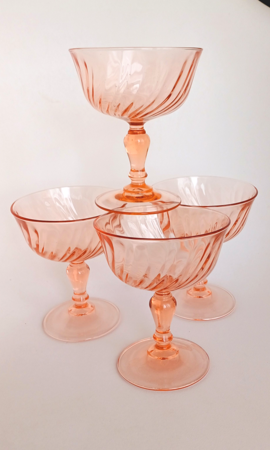 Rosaline vintage champagne flutes