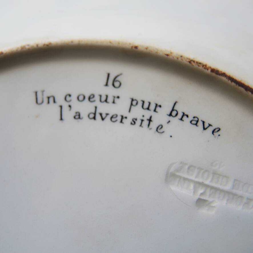 5 old ceramic speakers HB Choisy