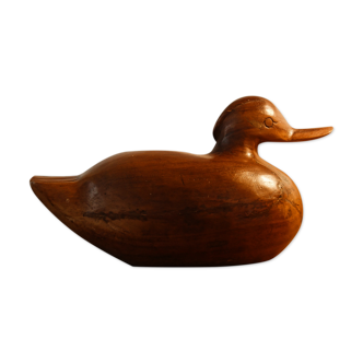 Solid teak duck