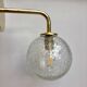 Vintage glass globe wall sconce