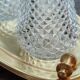 Vintage table set in chiseled glass and gilding