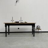 Farm table desk turned legs