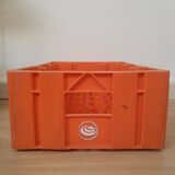 Vintage Orangina advertising bottle crate