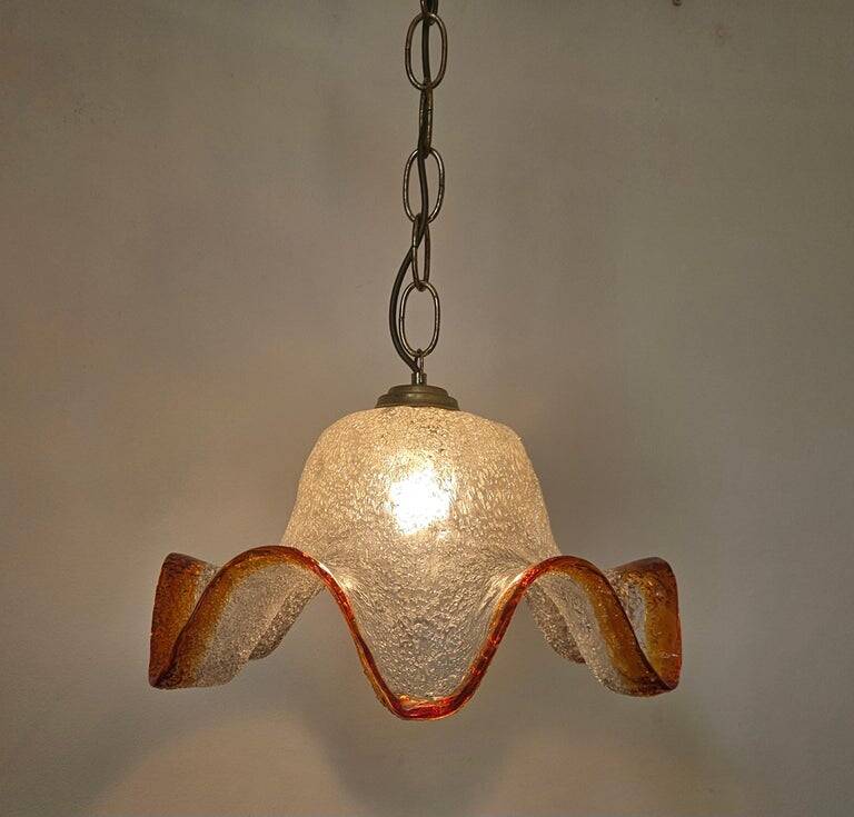 Midcentury Rare Chandelier Mazzega, Murano Glass, Italy, 1970s