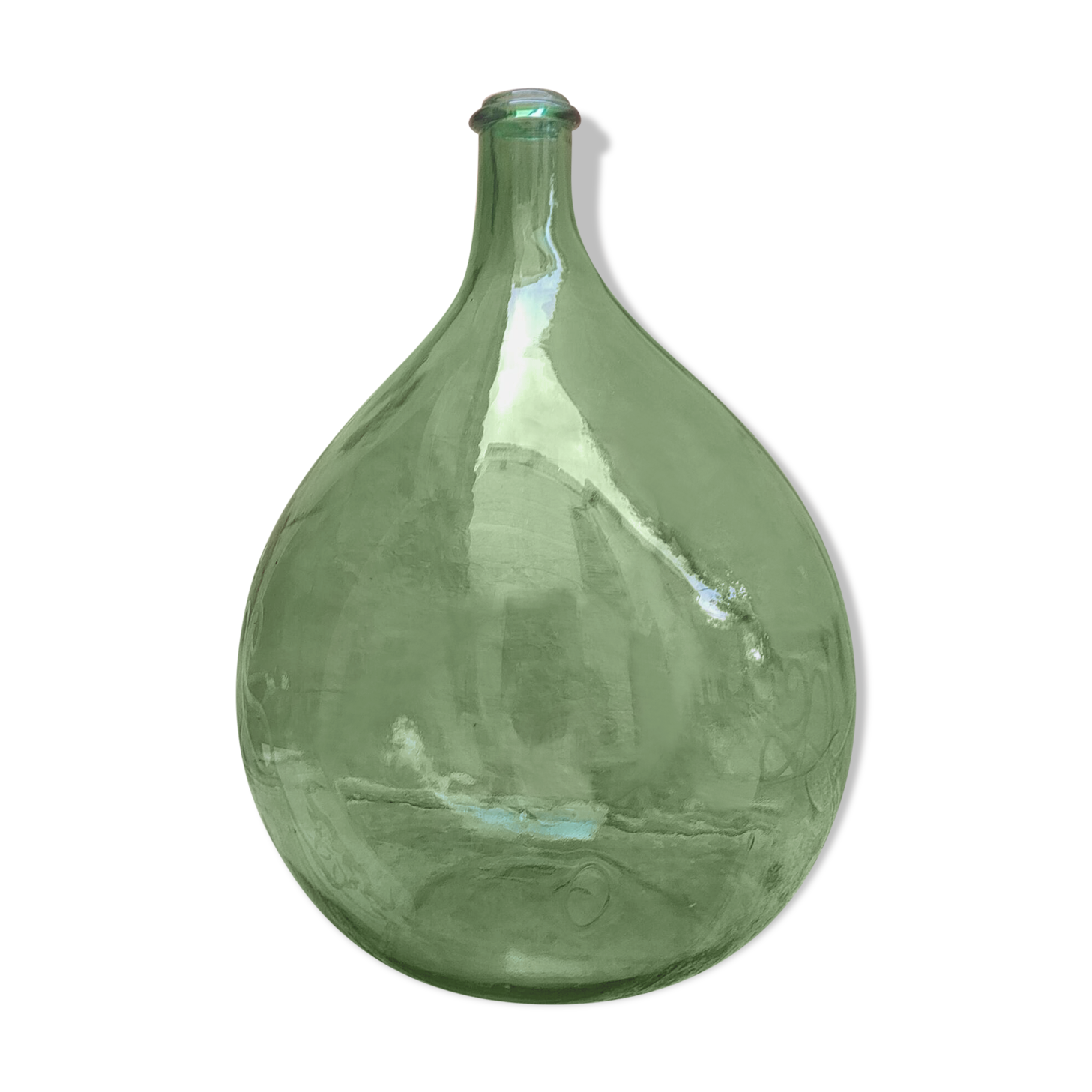 Lady Jeanne old bubbled glass - 15 liters - height 42 cm ( d)