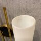 Brass Opaline Glass Sconces Set of 2 1950’s