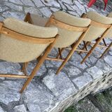 4 vintage Scandinavian style chairs