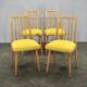 Set of 4 Mid-Century TON Beech Dining Chairs, Czechoslovakia, 1970s