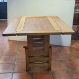 vintage modular table in oak GILLERME and CHAMBRON