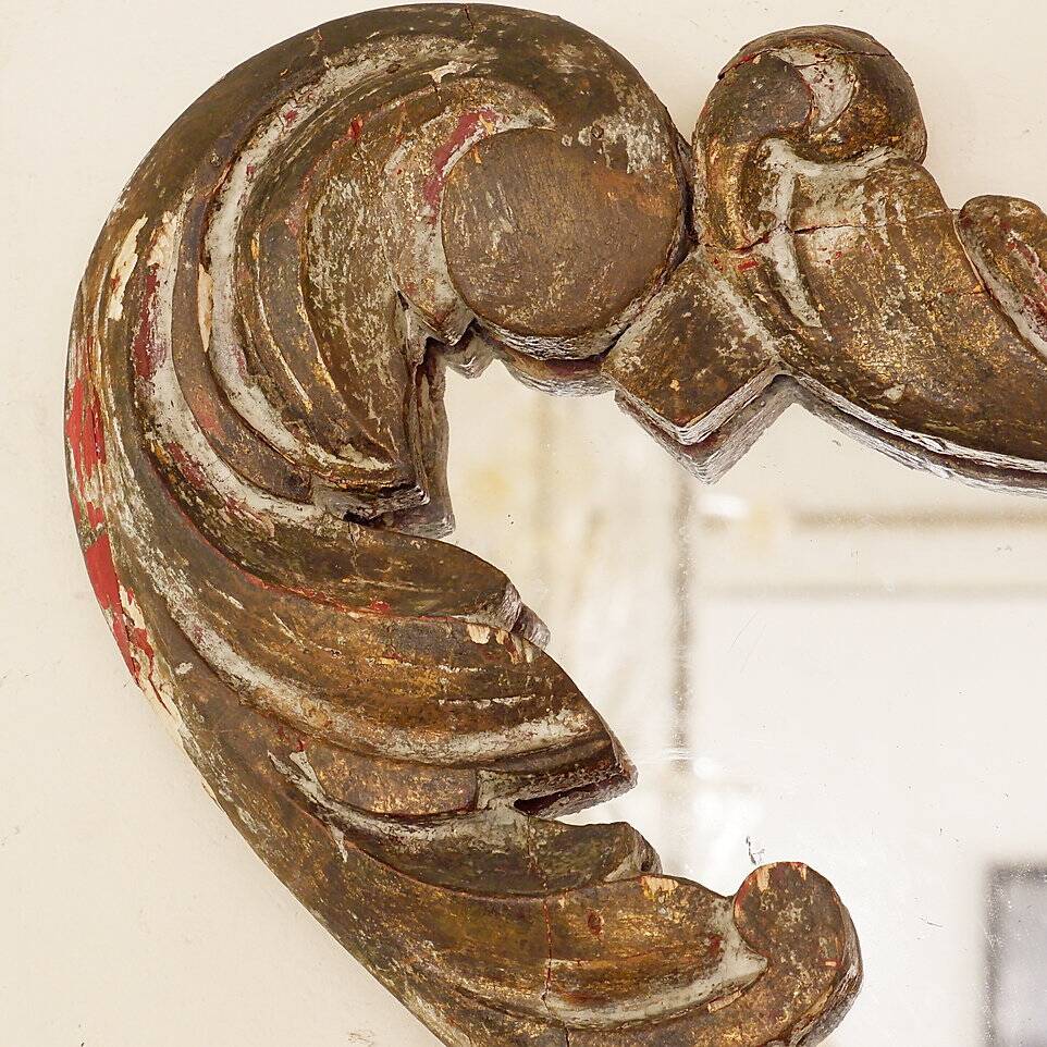 Baroque Mirror in Carved Wood