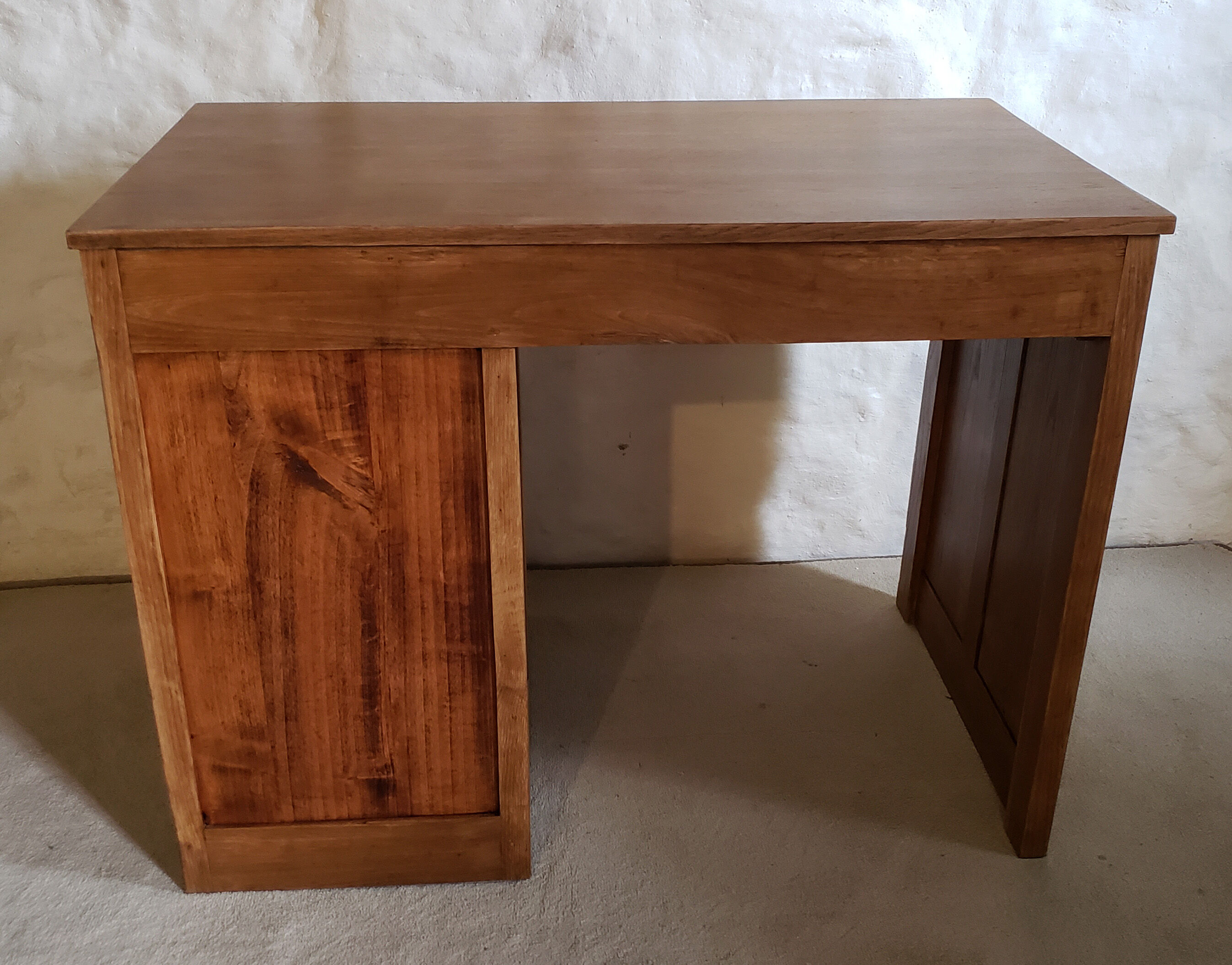 Blond oak desk
