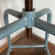 Adjustable height metal and wood workshop stool