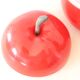 Red apple ice bucket, vintage