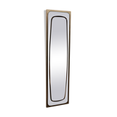 Miroir vintage inox 1970 137x36cm