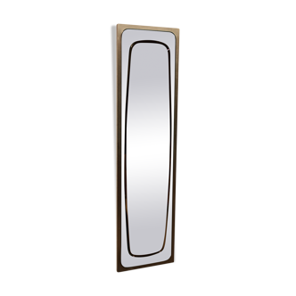 Vintage mirror inox 1970 137x36cm