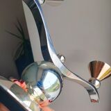 Bougeoir argenté double feux