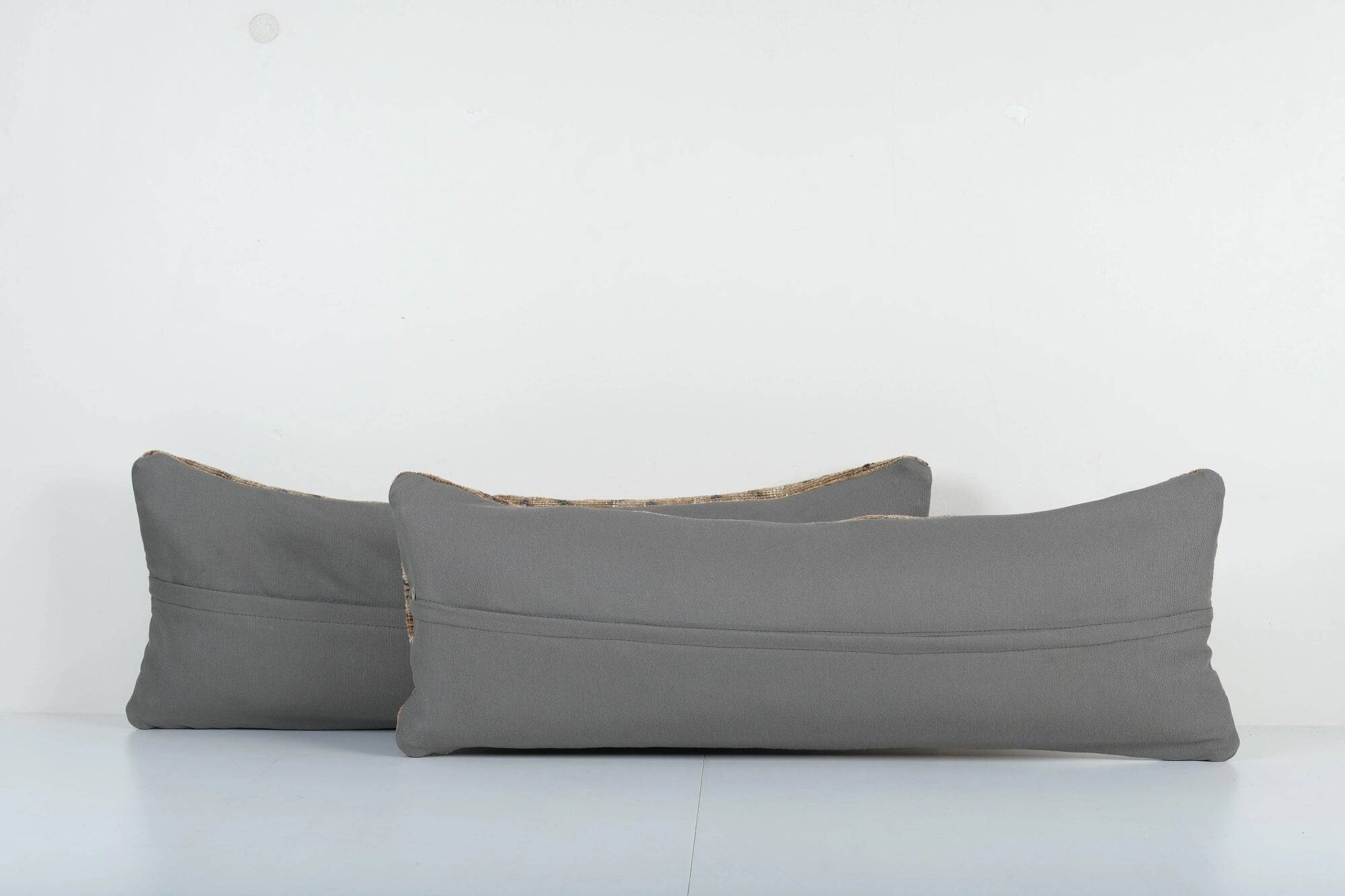 Set of 2 vintage Turkish cushion covers 30x76 cm