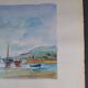French school 20th century d martine: sailboats on the sea, watercolor