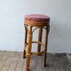 Tabouret haut en rotin – années 1960