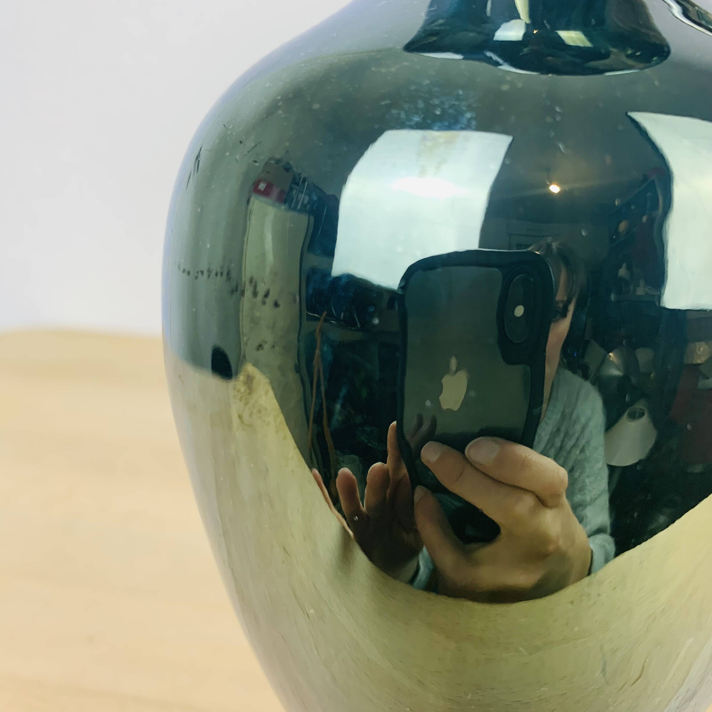 Pair of flamed sandstone vases Cytere Rambervillers