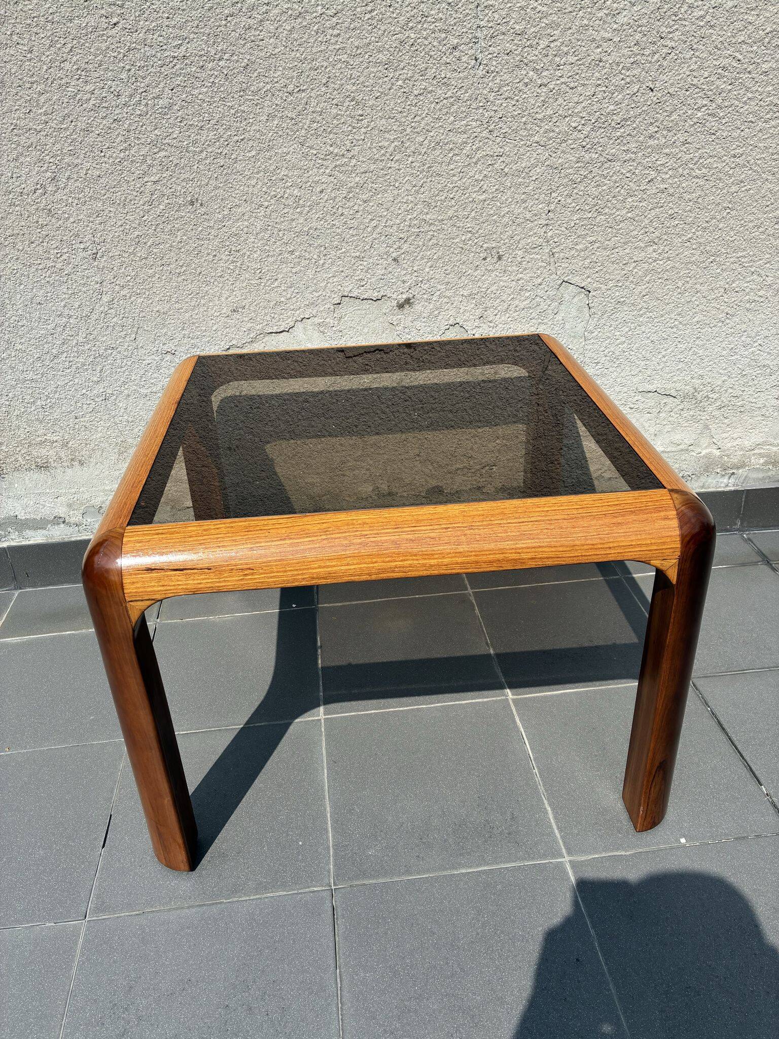 Danish coffee table in oak and teak, 1970s