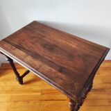 Antique desk table in solid walnut