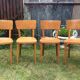 Chaises vintage estampillées Thonet en bois de hêtre courbé aux dossiers incurvés