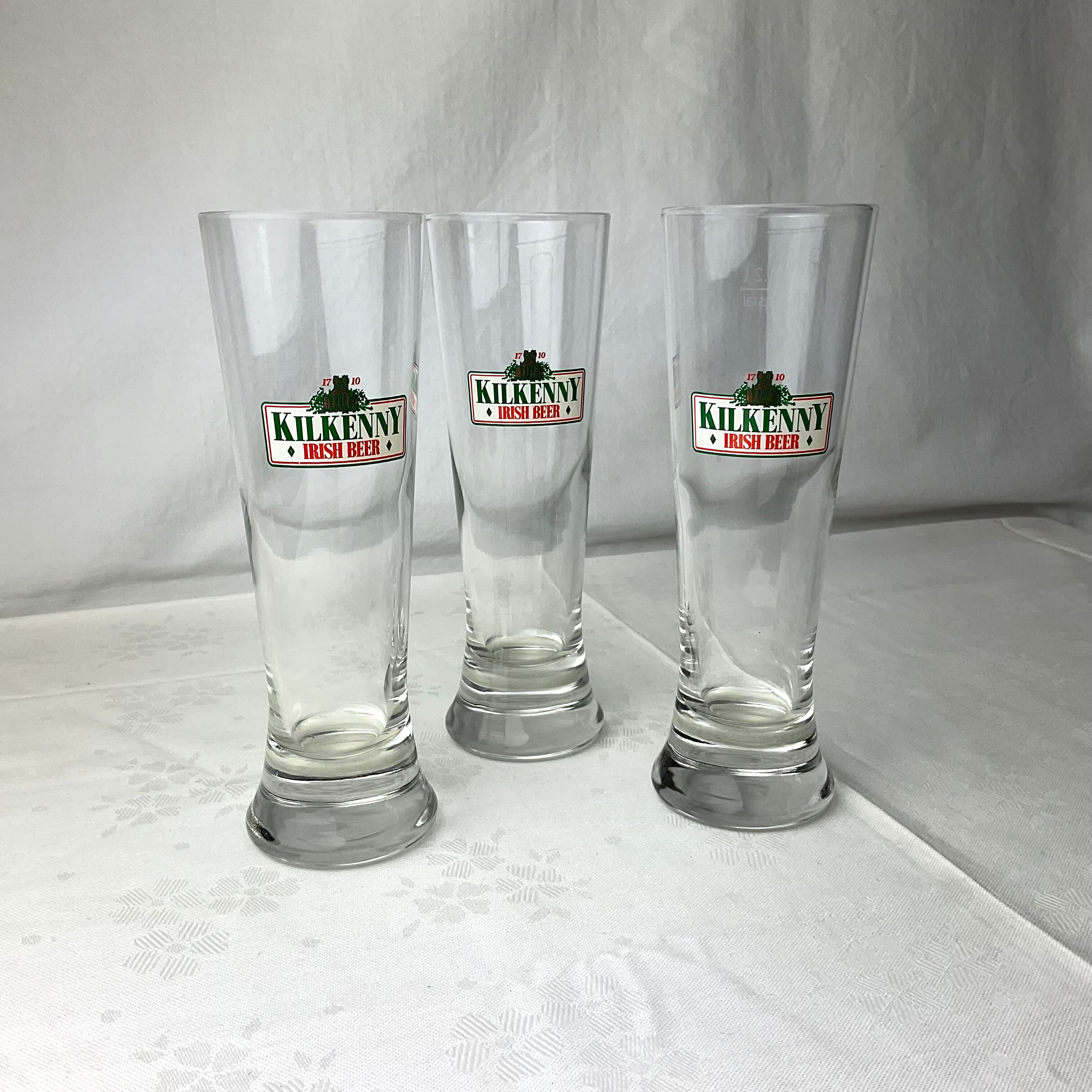 3 verres à bière Kilkenny Irish Beer