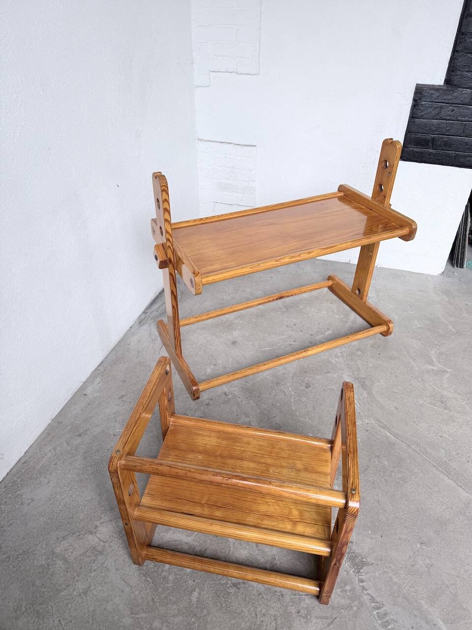 Bureau et chaise enfant pin Bauhaus