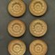 Set of 6 buttons for furniture / drawer / door Louis XVI style
