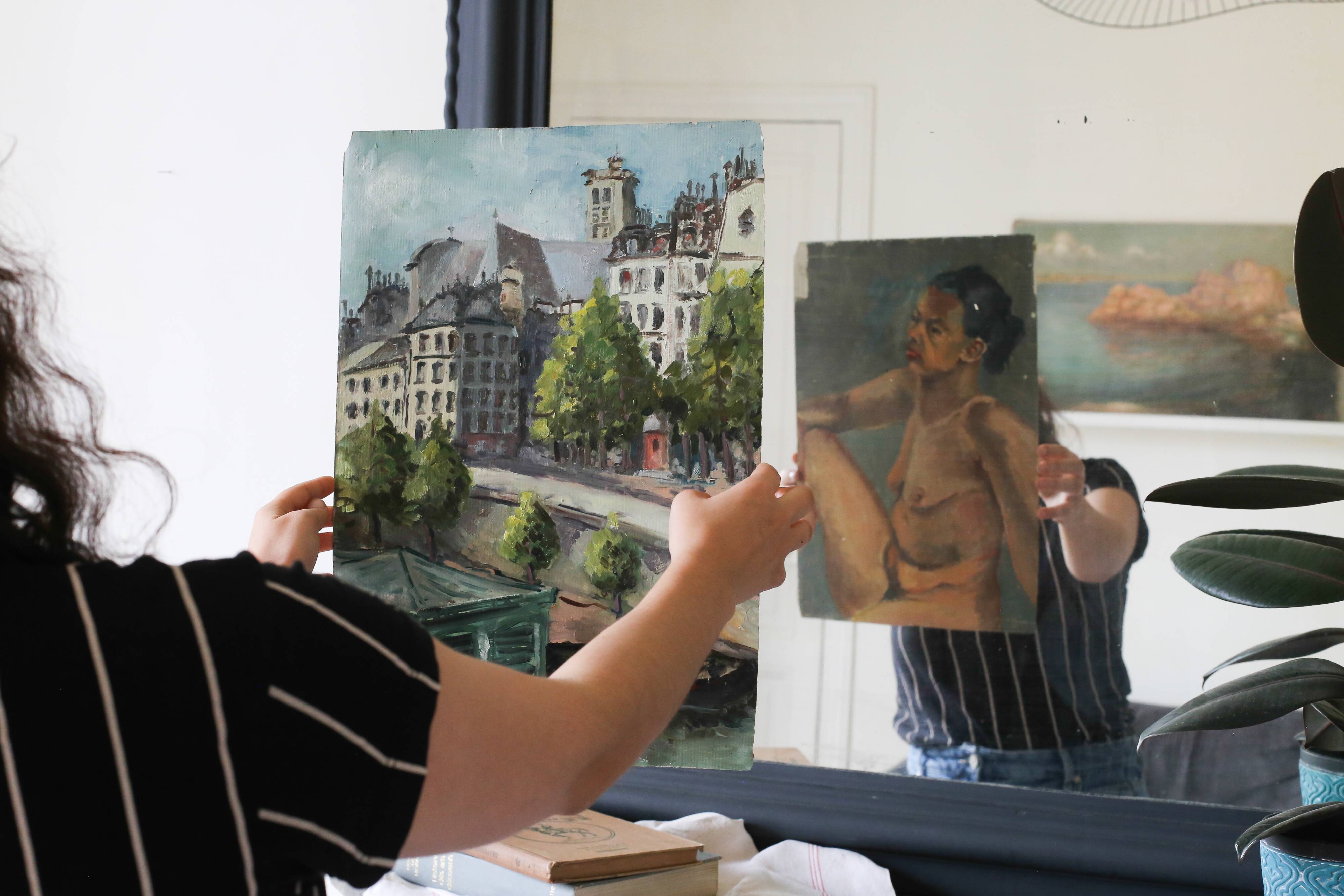 Herbert Theurillat "quai de seine/un portrait de femme"