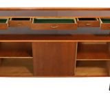 Vintage high sideboard two piece cabinet 'Korpela'