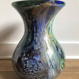 Signed blown glass vase
