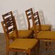 Lot de 4 chaises scandinave 1960